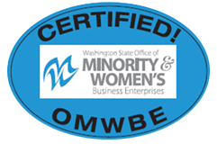 Certified Washington State Office of Minority & Women's Business Enterprises OMWBE
